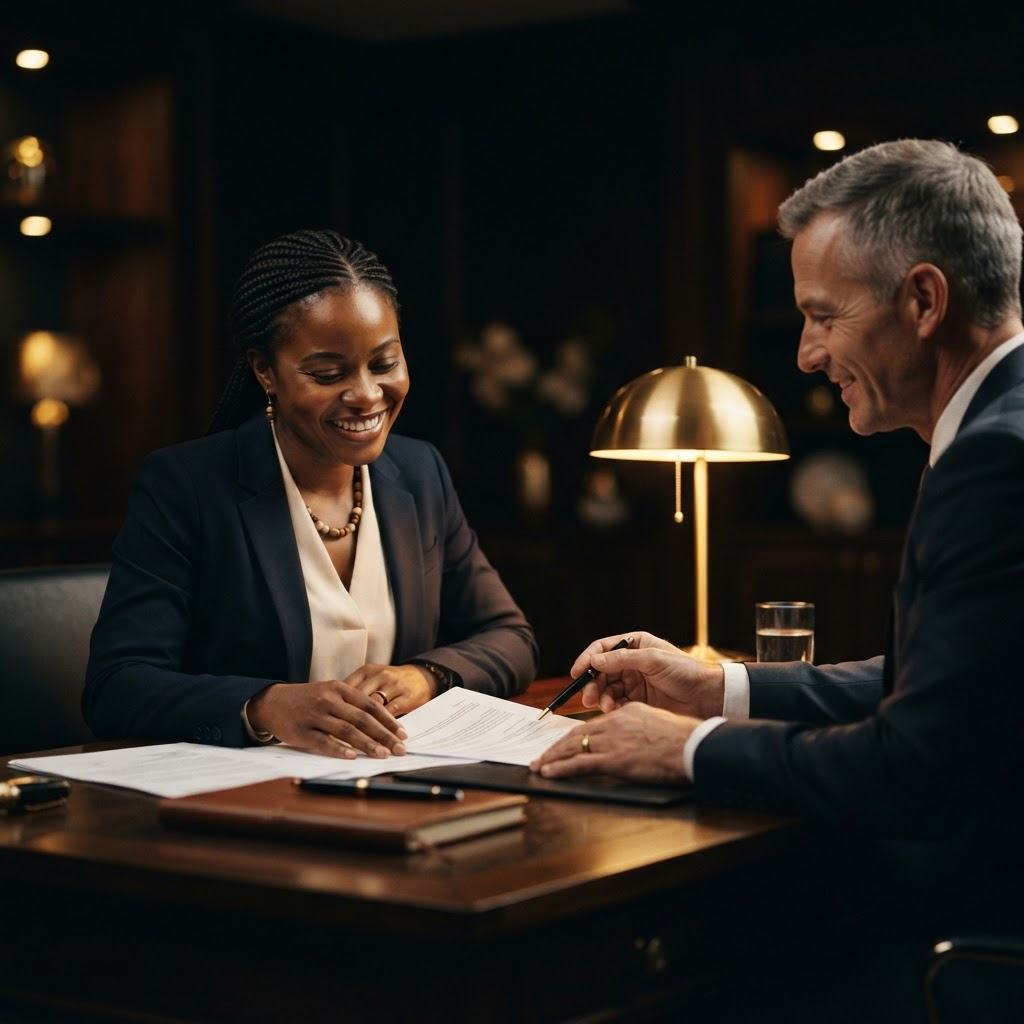 A SilverKuun advisor guiding a client through financial aid options